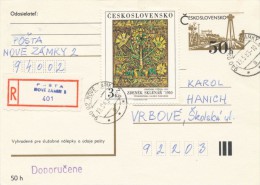 I2855 - Czechoslovakia (1983) 940 02 Nove Zamky 2 (recommended Makeshift Label) - Storia Postale