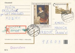 I2860 - Czechoslovakia (1983) 032 01 Okolicne Pri Liptovskom Mikulasi (recommended Makeshift Label) - Cartas & Documentos