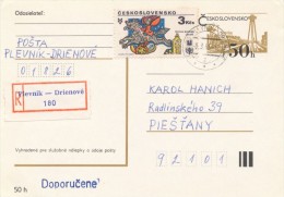 I2861 - Czechoslovakia (1985) 018 26 Plevnik - Drienove - Storia Postale