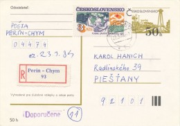 I2867 - Czechoslovakia (1984) 044 74 Perin - Chym - Covers & Documents
