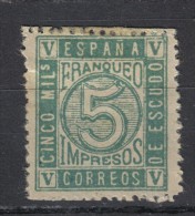 AP705 - SPAGNA 1872 Reggenza , Il N. 116 Senza Gomma - Usados