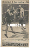 Photo De Presse - Championnat De Boxe Amateur à Lille - VERCOUTTERE (Rosendaël) Contre MICHAUT (Avion) - Andere & Zonder Classificatie