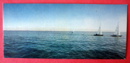 Give Way , Billows! - Sailing Boats - - Neringa - Mini Format Card - 1970 - USSR Lithuania - Unused - Litauen