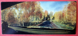 Autumn On The Spit - Car - Neringa - Mini Format Card - 1970 - USSR Lithuania - Unused - Litauen