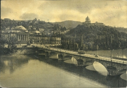 TORINO  Gran Madre E Capuccini  Tram Sul Ponte - Multi-vues, Vues Panoramiques