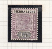 Queen Victoria - 1896 - Sierra Leona (...-1960)