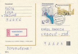 I2837 - Czechoslovakia (1982) 364 56 Verusicky (stamp 3,00 CSK: Olympic Games Lake Placid) - Hiver 1980: Lake Placid