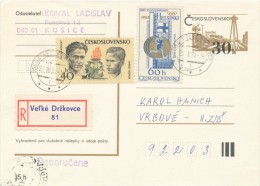 I2839 - Czechoslovakia (1978) 956 54 Velke Drzkovce (stamp 0,60 CSK: Emil Zatopek, 1952 Helsinki) - Verano 1952: Helsinki