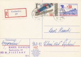 I2840 - Czechoslovakia (1977) 922 10 Trebatice (stamp 1,00 CSK: Olympic Games Innsbruck 1976) - Hiver 1976: Innsbruck