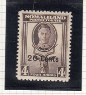 King George VI - 1951 - Surch Stamps - Somaliland (Herrschaft ...-1959)