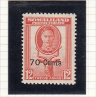 King George VI - 1951 - Surch Stamps - Somaliland (Protettorato ...-1959)