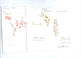 MENU , 1977,1978,1979 , LOT DE 3 MENUS - Menus