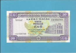 MACAO MACAU - 20 PATACAS - 1.9.1996 - P 66 - UNC. - PORTUGAL - Macau