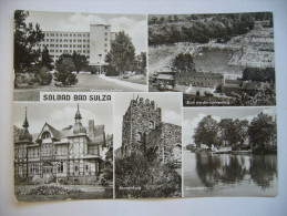 Germany: Bad Sulza - Wismutsanatorium, Sonnenburg, Schwimmbad, Inhalatorium, Gondelteich - 1983 Used - Bad Sulza