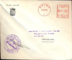 Omslag Enveloppe Gemeente - Stad Aalst 1960 - Enveloppes