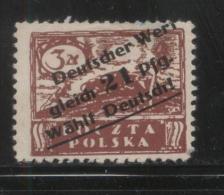 POLAND 1920s GERMAN PROPAGANDA FORGERY FOR SILESIA 21PFG/3M BROWN NO GUM - Gebraucht