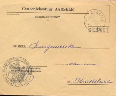 Omslag Enveloppe Gemeente  Stempel Aarsele 1961 - Briefe