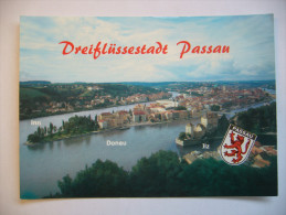 GERMANY: Dreiflüssestadt Passau - Panorama - 1990s Unused - Passau