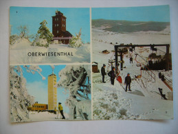 GERMANY: Oberwiesenthal - Wetterwarte, HOG-Fichtelberghaus, Sessellift - 1970s Used - Oberwiesenthal