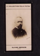 Petite Photo 2ème Collection Félix Potin (chocolat), Olivier Merson (1846-1920), Peintre, Phot. Eugène Pirou, 1907 - Albums & Verzamelingen