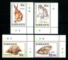 BARBADOS 1989** - Wildlife Preservation - 4 Val MNH (set Completo) Come Da Scansione - Barbados (1966-...)