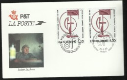 DANMARK Emission Jumelée JACOBSEN FDC N° Yvert & Tellier DK931 F2551 - Storia Postale