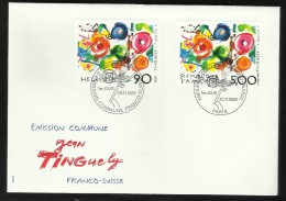 SUISSE Emission Jumelée FDC N° Yvert & Tellier H1308 F2557 - Covers & Documents