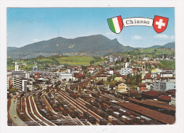 CHIASSO (Svizzera) - 1968 - Panorama E Scalo Ferroviario - Viaggiata - In Buone Condizioni. - Chiasso