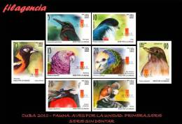 PIEZAS. CUBA MINT. 2010-25 FAUNA. AVES POR LA UNIDAD. PRIMERA SERIE. SERIE SIN DENTAR - Sin Dentar, Pruebas De Impresión Y Variedades