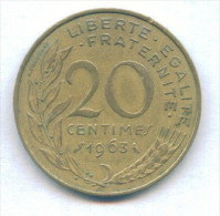 F3423 / -  20 Centimes - 1963 -  France Frankreich Francia - Coins Munzen Monnaies Monete - Other & Unclassified