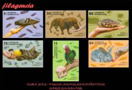 PIEZAS. CUBA MINT. 2013-45 FAUNA. ANIMALES DOMÉSTICOS. SERIE SIN DENTAR - Imperforates, Proofs & Errors