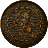 Monnaie, Pays-Bas, William III, 2-1/2 Cent, 1877, TTB, Bronze, KM:108.1 - 1849-1890: Willem III.