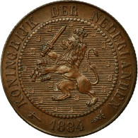 Monnaie, Pays-Bas, William III, 2-1/2 Cent, 1884, SUP+, Bronze, KM:108.1 - 1849-1890 : Willem III