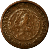 Monnaie, Pays-Bas, William III, 1/2 Cent, 1886, TB, Bronze, KM:109.1 - 1849-1890 : Willem III