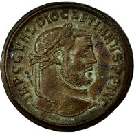 Monnaie, Dioclétien, Follis, Thessalonique, TTB+, Cuivre, Cohen:105 - La Tétrarchie (284 à 307)