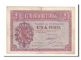 Billet, Espagne, 1 Peseta, 1937, 1937-10-12, TB - 1-2 Peseten