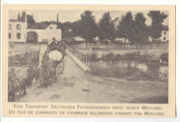 E3600 - MOULAND  - File De Charriots De Fourrage Allemands  *militaria*soldats Allemands* - Fourons - Voeren