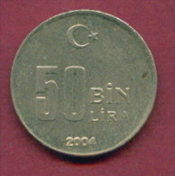 F3478 / -  50 000 Lira - 50 BIN Lira -  2004  -  Turkey Turkije Turquie Turkei  - Coins Munzen Monnaies Monete - Turquia