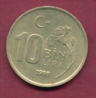 F3487 / -  10 000 Lira - 10 BIN  Lira -  1998  -  Turkey Turkije Turquie Turkei  - Coins Munzen Monnaies Monete - Turquia