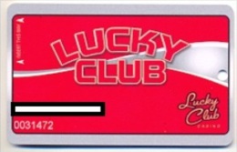 Lucky Club Casino, Las Vegas, NV, U.S.A., Older Used Slot Or Player´s Card,  Luckyclub-1 - Carte Di Casinò
