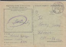 WAR FIELD POSTCARD FROM WORLD WAR 2, CENSORED, 1944, HUNGARY - Lettres & Documents