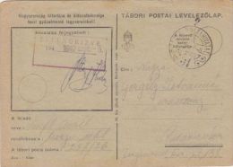 WAR FIELD POSTCARD FROM WORLD WAR 2, CENSORED, 1942, HUNGARY - Lettres & Documents
