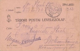 WAR FIELD POSTCARD FROM WORLD WAR 1, CENSORED NR 312, 1916, HUNGARY - Lettres & Documents
