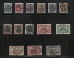 POLAND ALLENSTEIN PLEBISCITE 2ND OVERPRINT SERIES OF 14 USED WW1  WORLD WAR 1 GERMANY TREATY OF VERSAILLES EAST PRUSSIA - Unused Stamps