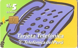 TARJETA DE PERU DE TELEFONICA DE TELEFONO POPULAR - Perù