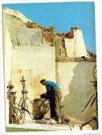Delcampe - Cpsm Italie Carrara Ouvrier Marbrières - Carrara
