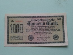 TAUSEND MARK Berlin 1922 / N° Ce 146868 - VL   ( For Grade, Please See Photo ) ! - 1000 Mark