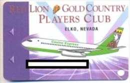 Red Lion Casino, Elko, NV,  U.S.A., Older Used Slot Or Player´s Card, Redlion-1 - Casinokaarten