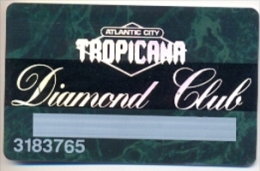 Tropicana Casino, Atlantic City, NJ,  U.S.A., Older Used Slot Or Player´s Card,  Tropicana-2 - Tarjetas De Casino