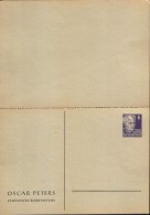 Germany/DDR-Postal Stationery Private Postacard(double) With Paid Answer Unused- G. Hauptmann,Nobelpreis - 2/scans - Privé Postkaarten - Ongebruikt